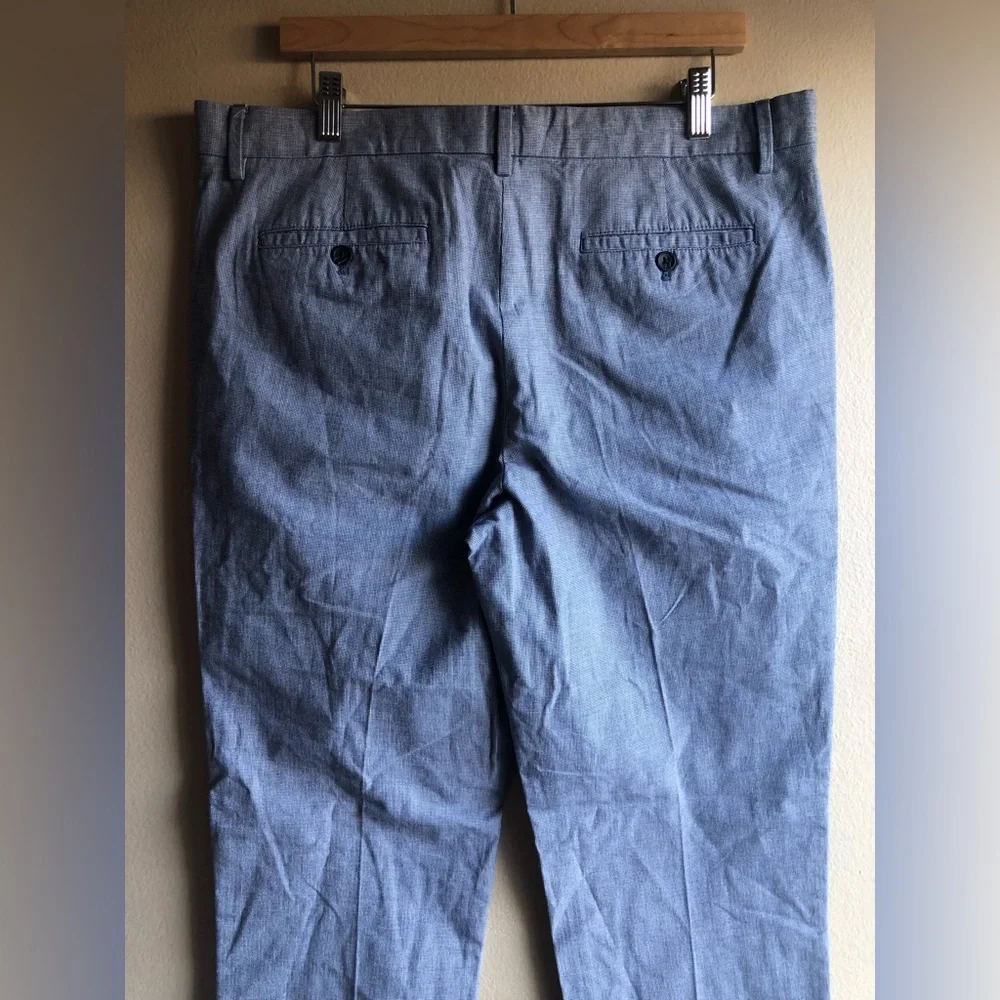 Banana Republic Aiden Fit Men’s Dress Blue Cotton Pants Size 34/32